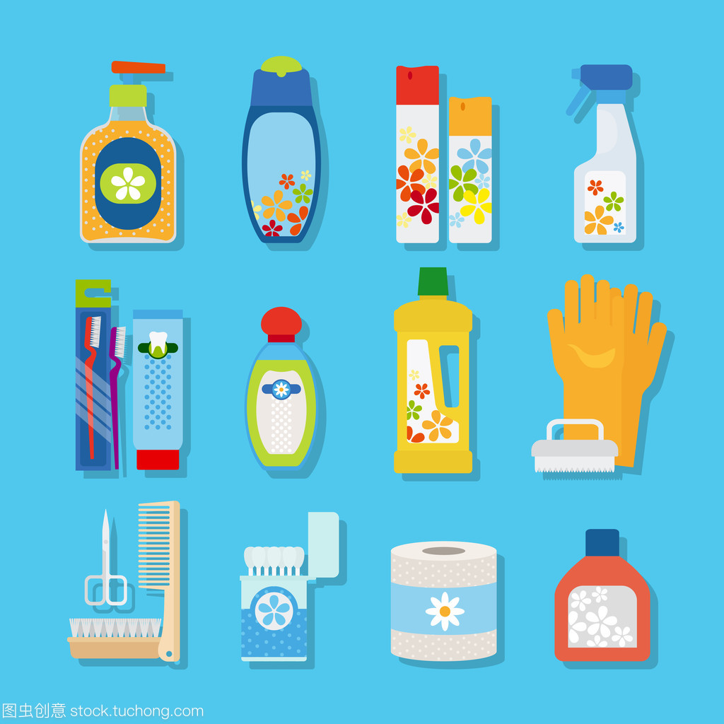 一次性使用医疗用品 守护健康的卫生与清洁平图标指南